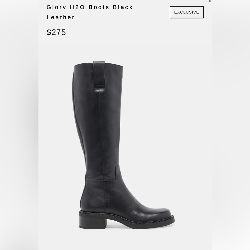 Dolce Vita Black Leather Glory H2O Boots